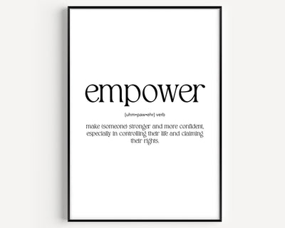 Empower Definition Print - Magic Posters