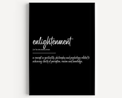 Enlightenment Definition Print - Magic Posters