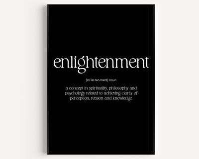 Enlightenment Definition Print - Magic Posters