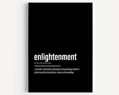 Enlightenment Definition Print - Magic Posters