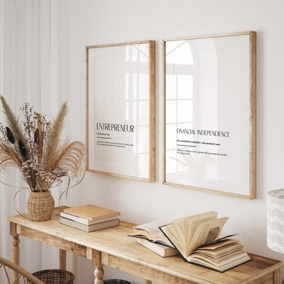 Entrepreneur Set Of 2 Definition Prints - Magic Posters