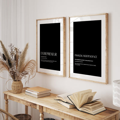 Entrepreneur Set Of 2 Definition Prints - Magic Posters