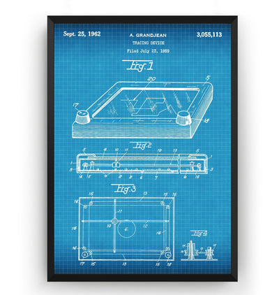 Etch A Sketch 1962 Patent Print - Magic Posters