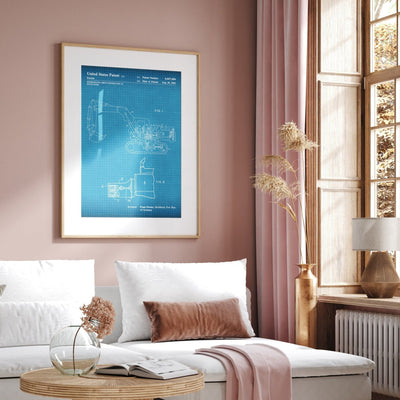 Excavator 1984 Patent Print - Magic Posters