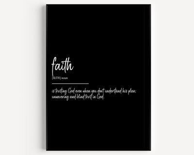 Faith Definition Print - Magic Posters