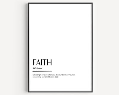 Faith Definition Print - Magic Posters