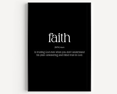 Faith Definition Print - Magic Posters