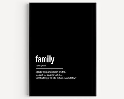 Family Definition Print - Magic Posters