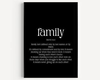 Family Definition Print V2 - Magic Posters