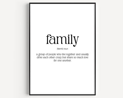 Family Definition Print V3 - Magic Posters