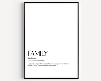 Family Definition Print V3 - Magic Posters