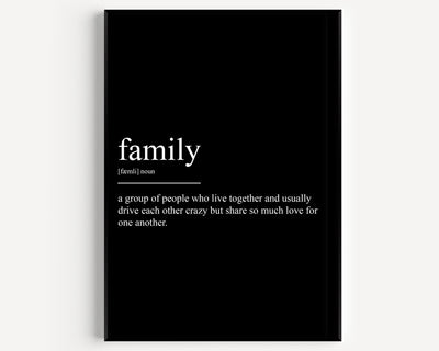Family Definition Print V3 - Magic Posters