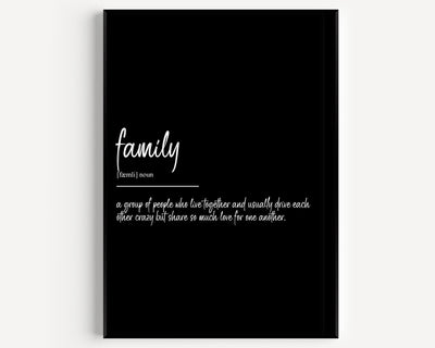 Family Definition Print V3 - Magic Posters