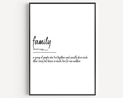 Family Definition Print V3 - Magic Posters