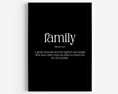 Family Definition Print V3 - Magic Posters