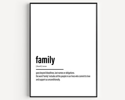Family Definition Print V4 - Magic Posters