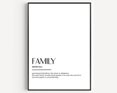 Family Definition Print V4 - Magic Posters