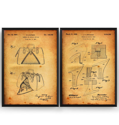 Fashion Set Of 2 Patent Prints - Magic Posters