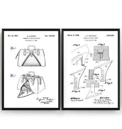 Fashion Set Of 2 Patent Prints - Magic Posters