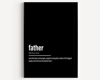 Father Definition Print - Magic Posters