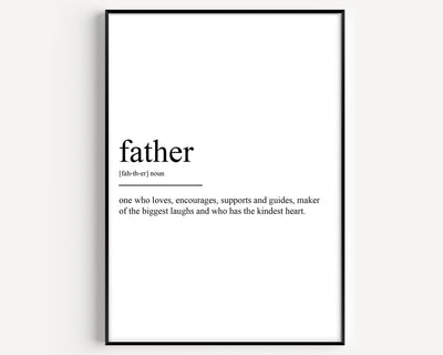 Father Definition Print - Magic Posters