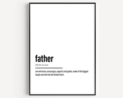 Father Definition Print - Magic Posters