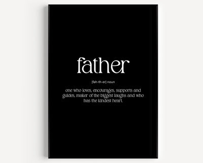 Father Definition Print - Magic Posters
