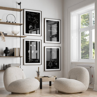 Fencing Set Of 4 Patent Prints - Magic Posters