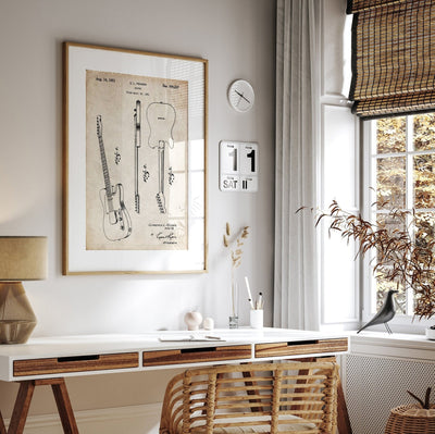 Fender Telecaster 1951 Guitar Patent Print - Magic Posters