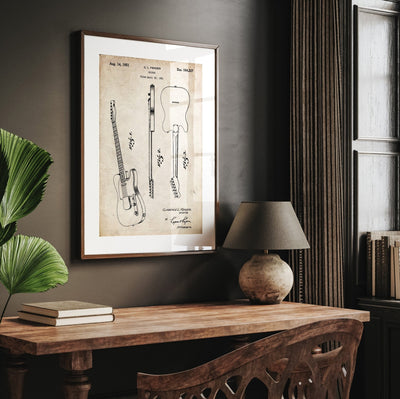 Fender Telecaster 1951 Guitar Patent Print - Magic Posters