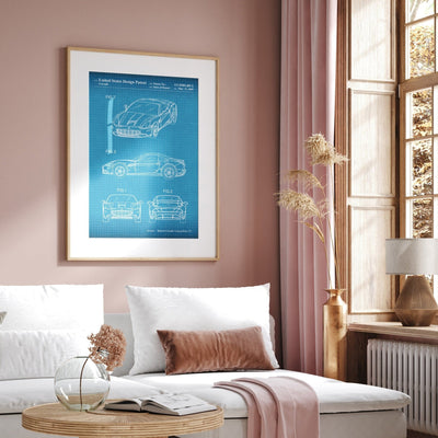 Ferrari California 2009 Patent Print - Magic Posters