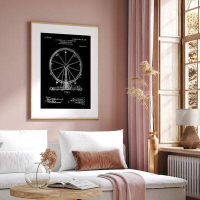 Ferris Wheel 1907 Patent Print - Magic Posters