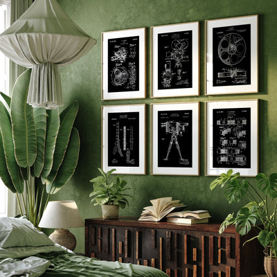 Film And Movie Set Of 6 Patent Prints - Magic Posters