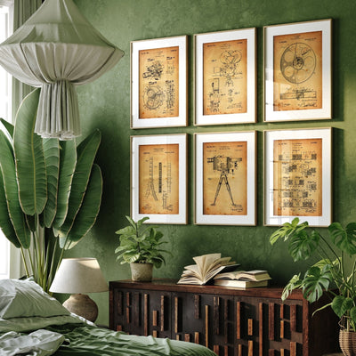 Film And Movie Set Of 6 Patent Prints - Magic Posters