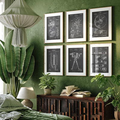 Film And Movie Set Of 6 Patent Prints - Magic Posters