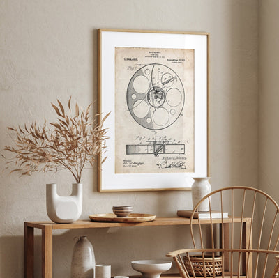 Film Reel 1915 Patent Print - Magic Posters