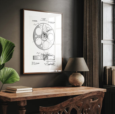 Film Reel 1915 Patent Print - Magic Posters