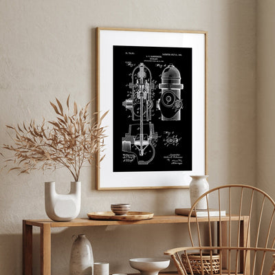 Fire Hydrant Patent Print - Magic Posters