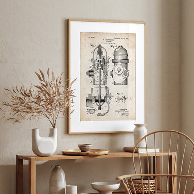 Fire Hydrant Patent Print - Magic Posters