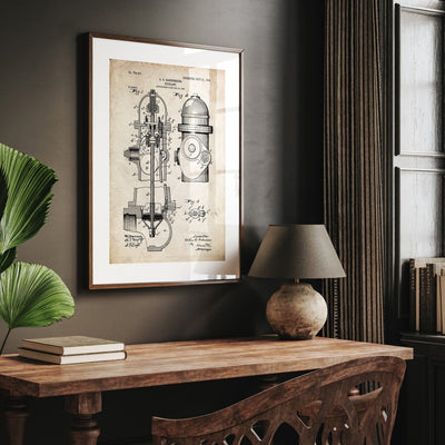 Fire Hydrant Patent Print - Magic Posters