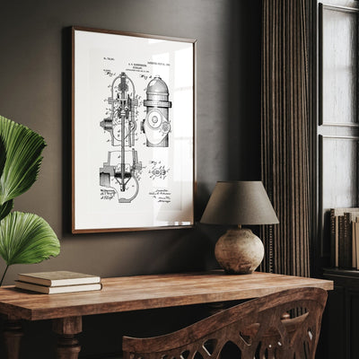Fire Hydrant Patent Print - Magic Posters