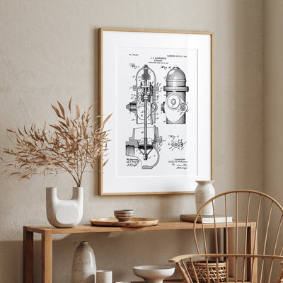 Fire Hydrant Patent Print - Magic Posters