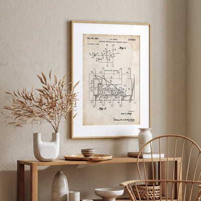 First Integrated Circuit Patent Print - Magic Posters
