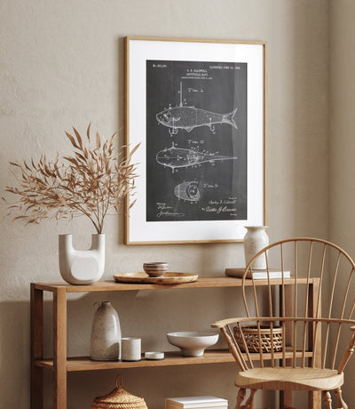 Fishing Artificial Bait Patent Print - Magic Posters