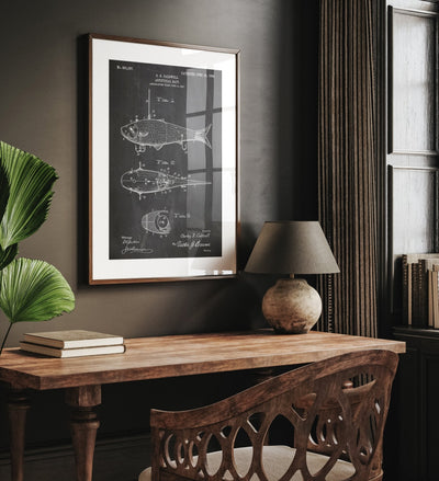 Fishing Artificial Bait Patent Print - Magic Posters