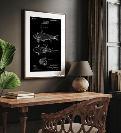 Fishing Artificial Bait Patent Print - Magic Posters