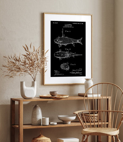 Fishing Artificial Bait Patent Print - Magic Posters