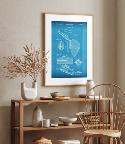 Fishing Net 1929 Patent Print - Magic Posters
