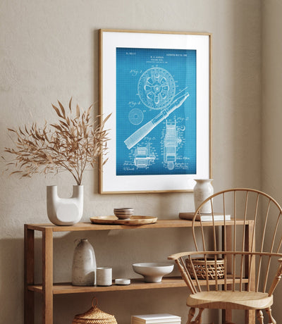 Fishing Reel 1906 Patent Print - Magic Posters