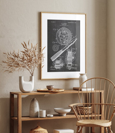 Fishing Reel 1906 Patent Print - Magic Posters